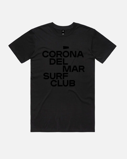 BLACK STACK CLUB TEE